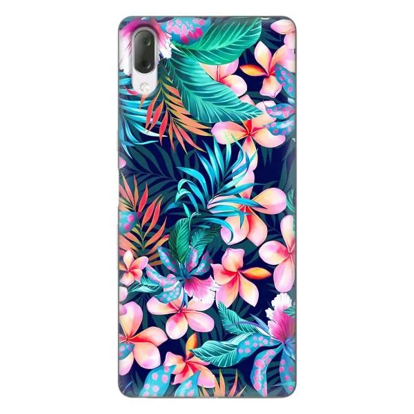 Чехол с принтом «Красочные цветы» для Sony Xperia L3