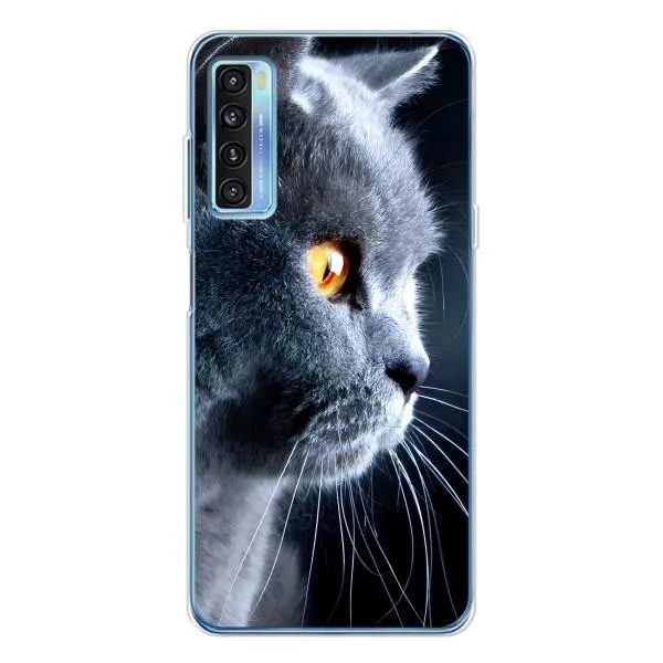 Чехол с принтом «Серый Кот» для TCL 20L Plus Чехол с принтом «Серый Кот» для TCL 20L Plus