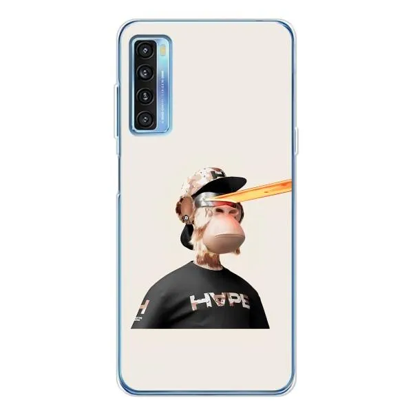 Чехол с принтом «обезьяна NFT в очках» для TCL 20L Plus
