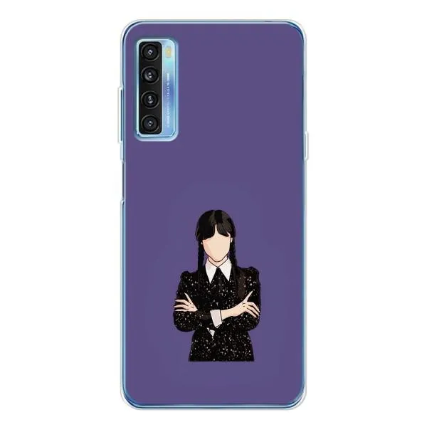 Чехол с принтом «Уэнздей в черном» для TCL 20L Plus