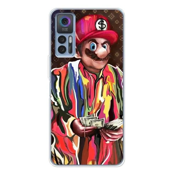 Чохол з принтом «Mario LV» для TCL 30 Plus