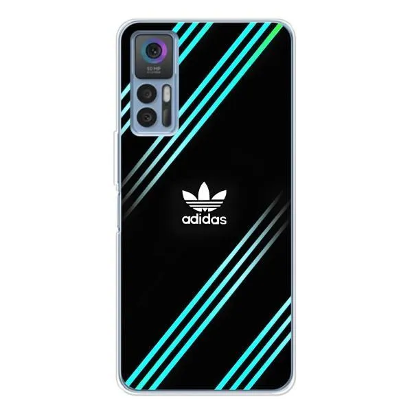 Чехол с принтом «Адидас с полосами» для TCL 30 Plus Чехол с принтом «Адидас с полосами» для TCL 30 Plus