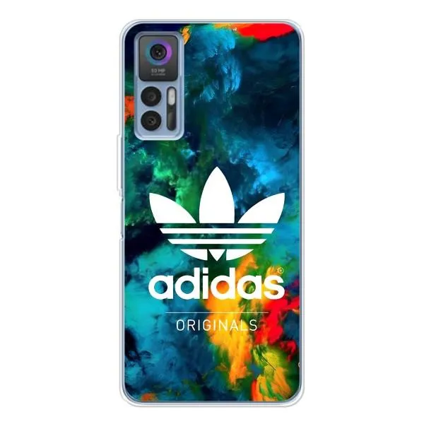 Чехол с принтом «Яркий Адидас» для TCL 30 Plus Чехол с принтом «Яркий Адидас» для TCL 30 Plus
