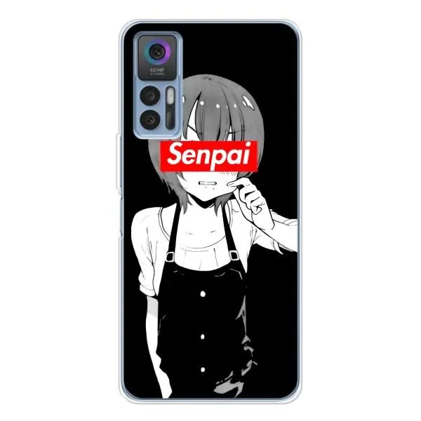 Чехол с принтом «Senpai» для TCL 30 Plus