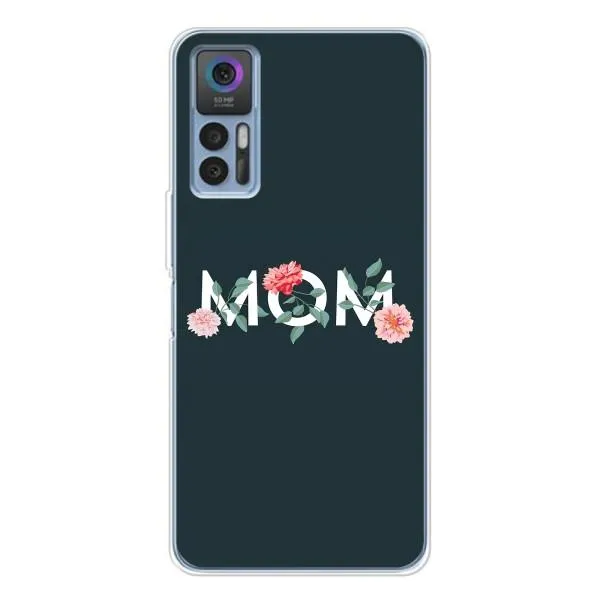 Чехол с принтом «Mom дизайн» для TCL 30 Plus