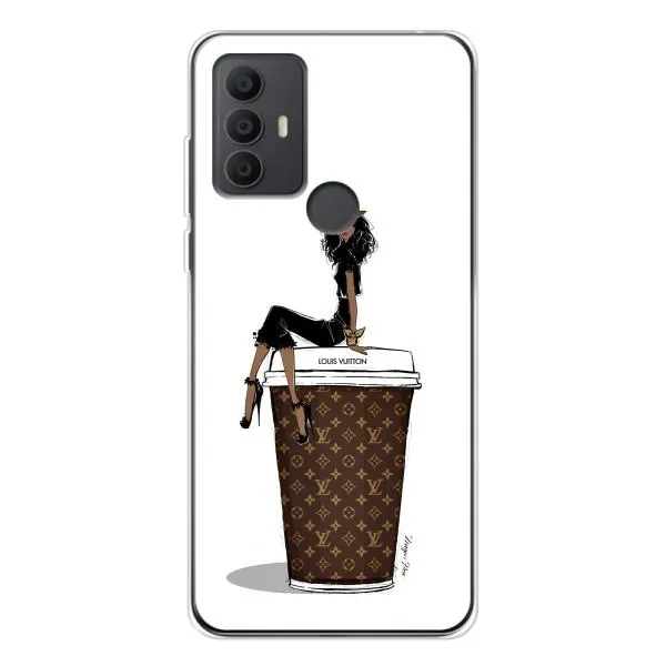 Чехол с принтом «кофе LOUIS VUITTON» для TCL 30 SE