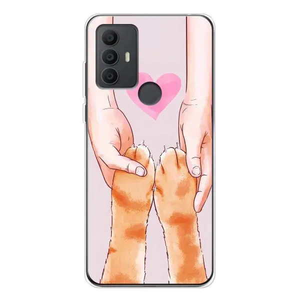Чехол с принтом «Любовь к котикам» для TCL 30 SE