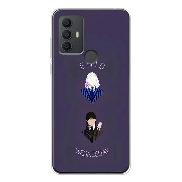Чехол с принтом «Уэнздей и подруга» для TCL 30 SE