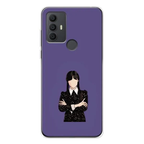Чехол с принтом «Уэнздей в черном» для TCL 30 SE