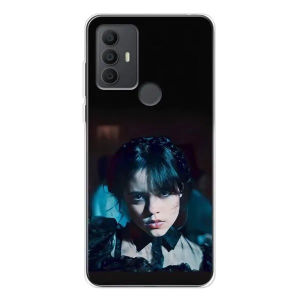 Чехол с принтом «взгляд Уэнздей» для TCL 30 SE