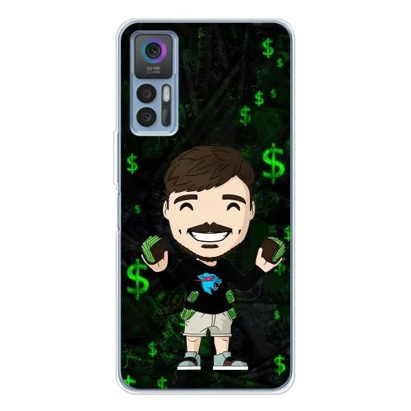 Чехол с принтом «Блогер Beast» для TCL 30
