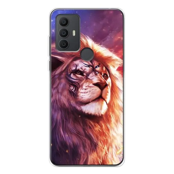Чехол с принтом «Красочный Лев» для TCL 306