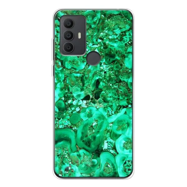 Чехол с принтом «Салатный Мрамор» для TCL 306