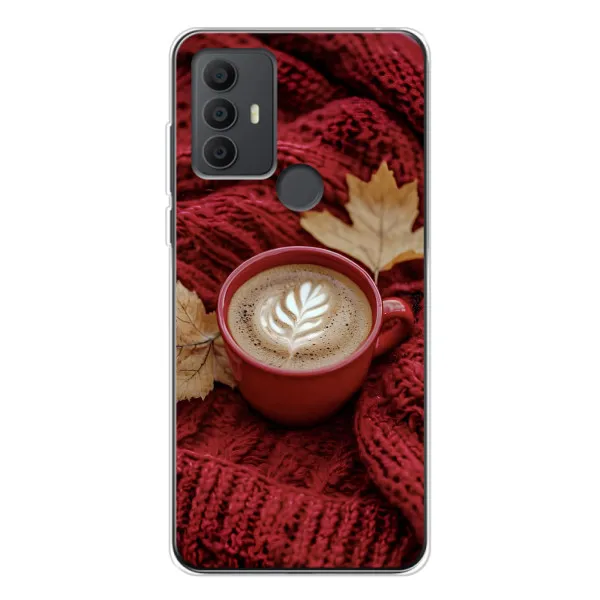 Чехол с принтом «Кофе на пледе» для TCL 306 Чехол с принтом «Кофе на пледе» для TCL 306