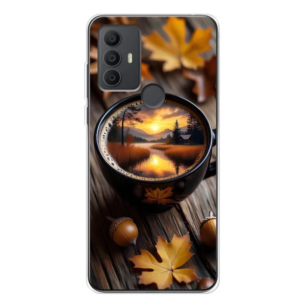 Чехол с принтом «Темный кофе» для TCL 306 Чехол с принтом «Темный кофе» для TCL 306