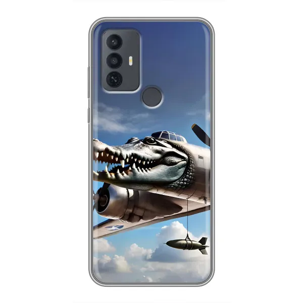 Чехол с принтом «Бомбардиро крокодило» для TCL 30E