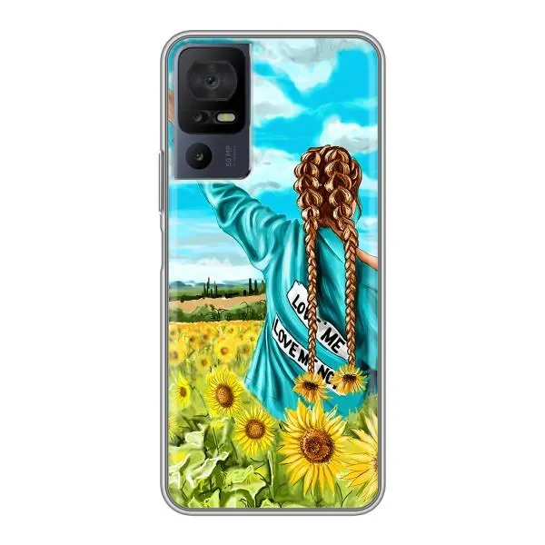 Чехол с принтом «Украиночка» для TCL 40 SE Чехол с принтом «Украиночка» для TCL 40 SE