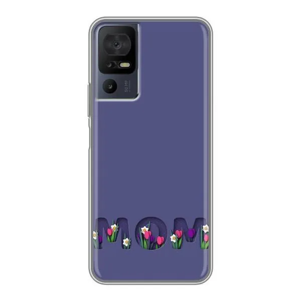 Чехол с принтом «Мама в цветах» для TCL 40 SE
