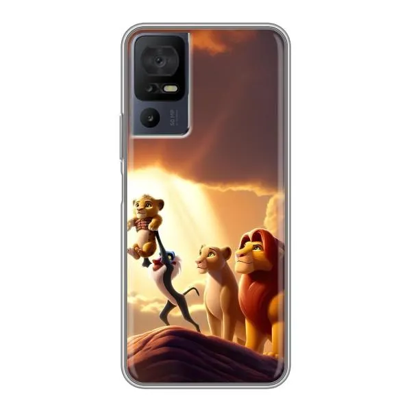 Чехол с принтом «Симба на презентации» для TCL 40 SE Чехол с принтом «Симба на презентации» для TCL 40 SE