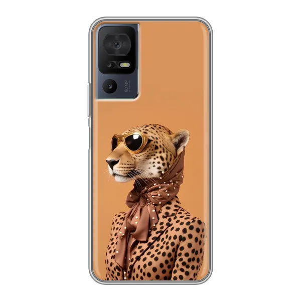 Чехол с принтом «Стильный леопард» для TCL 50 5G