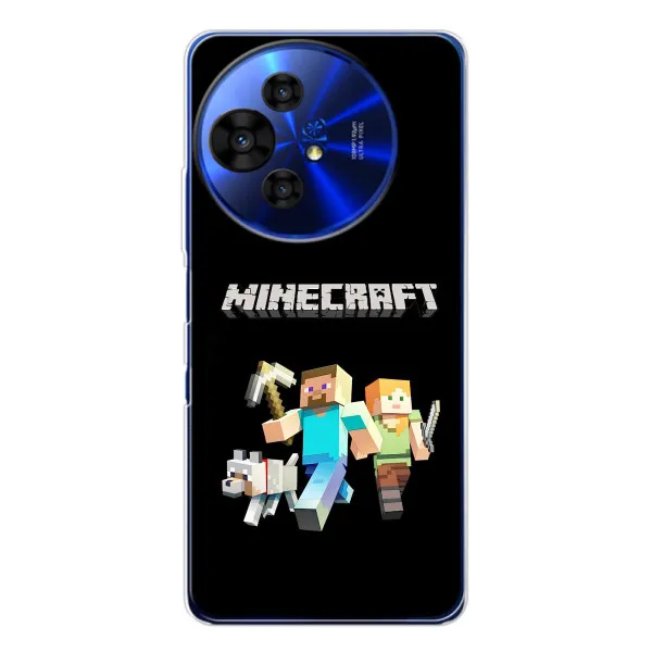 Чехол с принтом «герои Minecraft» для TCL 50 NxtPaper