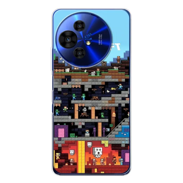 Чехол с принтом «фон Minecraft» для TCL 50 Pro NxtPaper Чехол с принтом «фон Minecraft» для TCL 50 Pro NxtPaper
