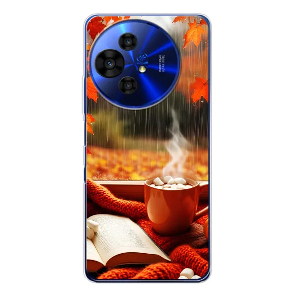 Чехол с принтом «Кофе и дождь» для TCL 50 Pro NxtPaper Чехол с принтом «Кофе и дождь» для TCL 50 Pro NxtPaper