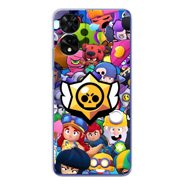 Чехол с принтом «Лого Brawl Stars» для TCL 505
