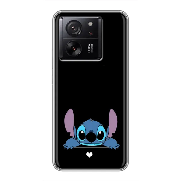 Чехол с принтом «Стич на черном» для TCL P80 Ultra