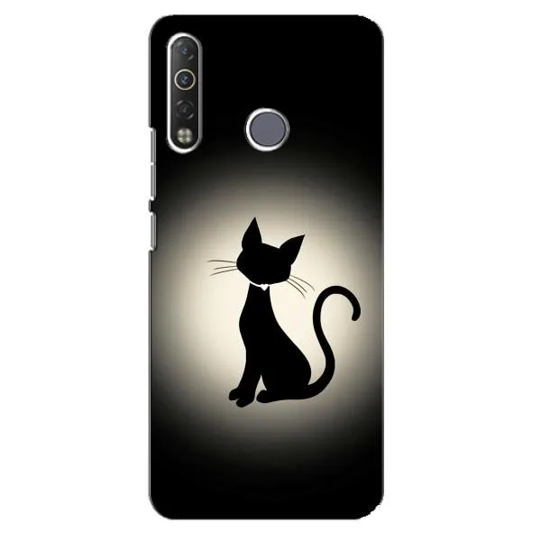 Чехол с принтом «Силуэт котика» для TECNO Camon 12 Air CC6 Чехол с принтом «Силуэт котика» для TECNO Camon 12 Air CC6
