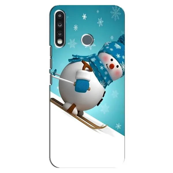 Чехол с принтом «Снеговик на лыжах» для TECNO Camon 12 CC7