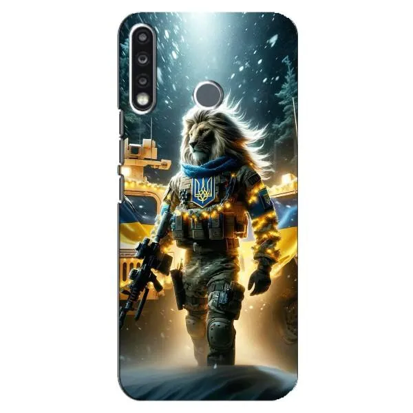 Чехол с принтом «ЛЕВ ЗСУ» для TECNO Camon 12 CC7