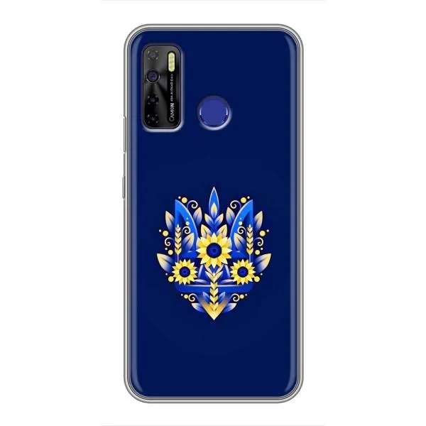 Чехол с принтом «Цветочный Герб» для TECNO Camon 15 Air Чехол с принтом «Цветочный Герб» для TECNO Camon 15 Air