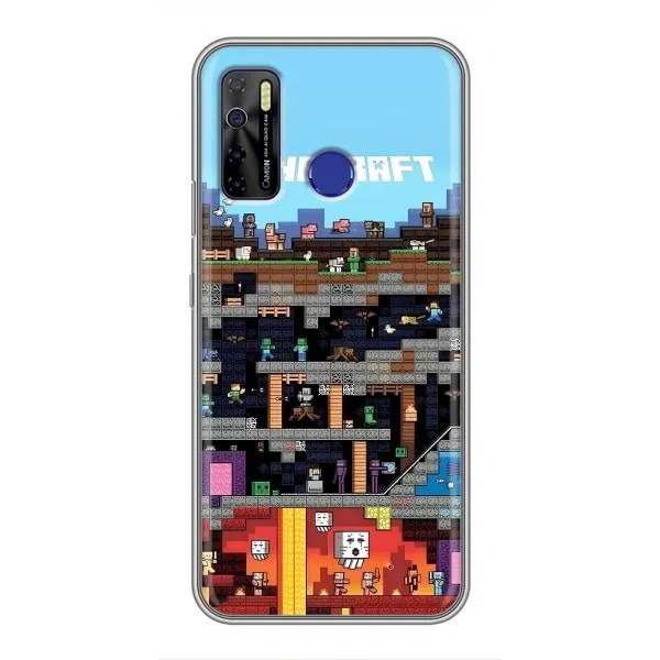 Чехол с принтом «фон Minecraft» для TECNO Camon 15 Air