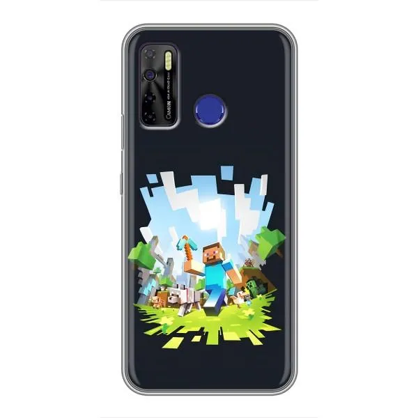 Чехол с принтом «персонажи Minecraft» для TECNO Camon 15 Air