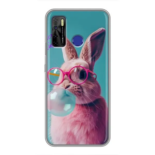 Чехол с принтом «Кролик в очках» для TECNO Camon 15 Air Чехол с принтом «Кролик в очках» для TECNO Camon 15 Air