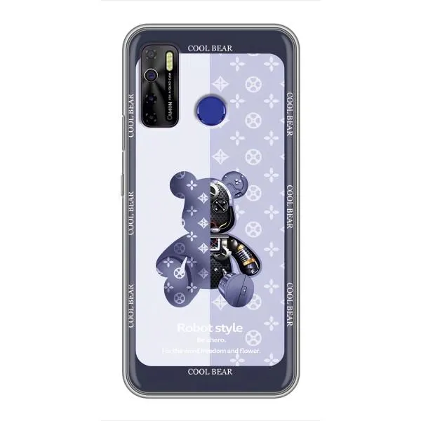 Чехол с принтом «Медвежонок LV» для TECNO Camon 15 Air