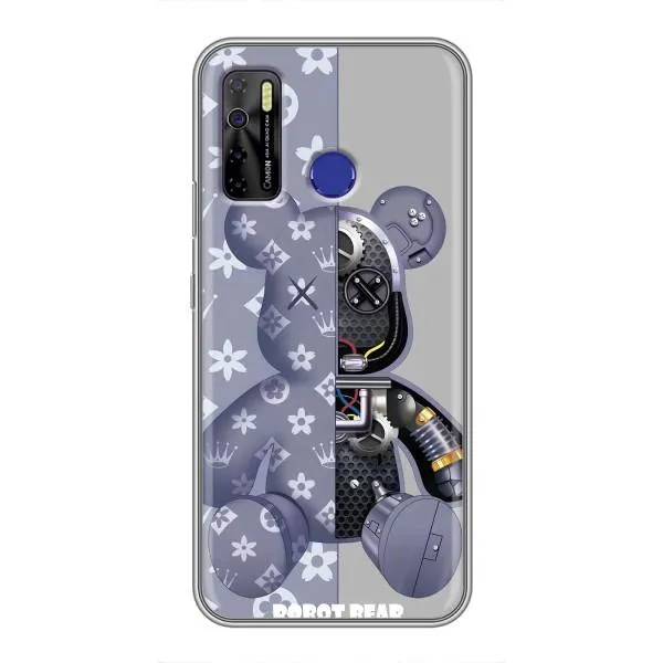 Чехол с принтом «Робот Мишка» для TECNO Camon 15 Air