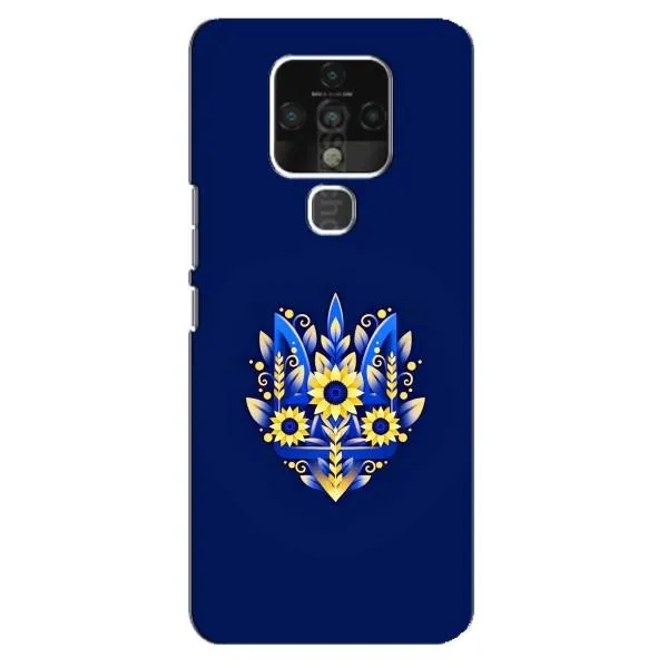 Чехол с принтом «Цветочный Герб» для TECNO Camon 16 Pro