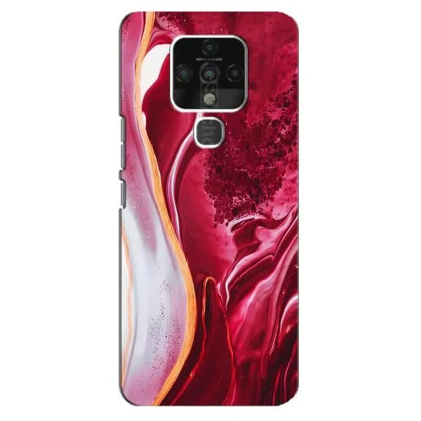 Чехол с принтом «Мрамор красный» для TECNO Camon 16 Pro
