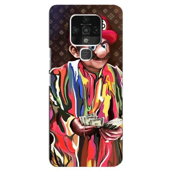 Чехол с принтом «Mario LV» для TECNO Camon 16 SE