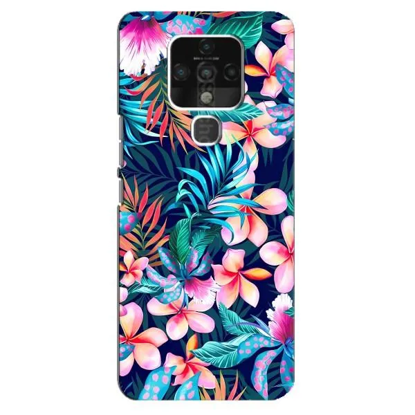 Чехол с принтом «Красочные цветы» для TECNO Camon 16