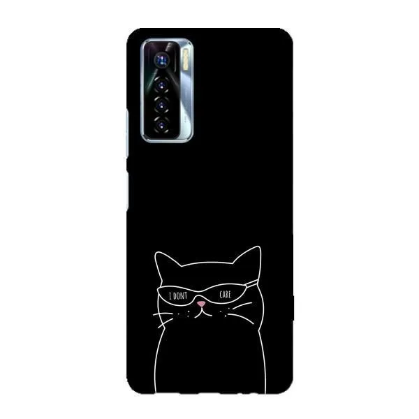Чехол с принтом «Равнодушный кот» для TECNO Camon 17 Pro