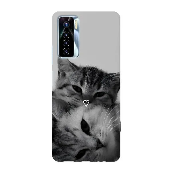 Чехол с принтом «Пара котов» для TECNO Camon 17 Pro