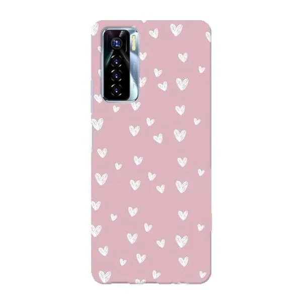 Чехол с принтом «Сердечки на розовом» для TECNO Camon 17 Pro Чехол с принтом «Сердечки на розовом» для TECNO Camon 17 Pro