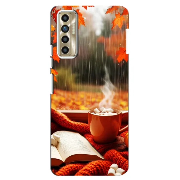 Чехол с принтом «Кофе и дождь» для TECNO Camon 17P (CG7n) Чехол с принтом «Кофе и дождь» для TECNO Camon 17P (CG7n)