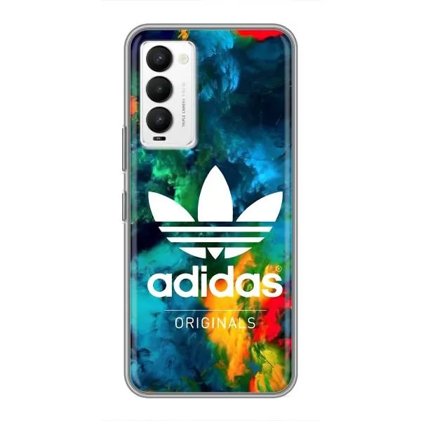 Чехол с принтом «Яркий Адидас» для TECNO Camon 18 / Camon 18P