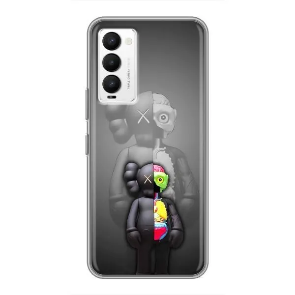 Чехол с принтом «Тело Bearbrick» для TECNO Camon 18 / Camon 18P Чехол с принтом «Тело Bearbrick» для TECNO Camon 18 / Camon 18P