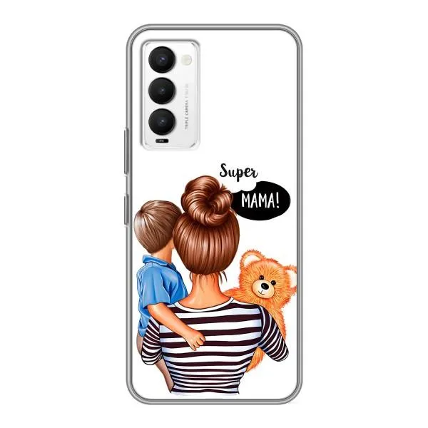 Чехол с принтом «Мама с сыном» для TECNO Camon 18 / Camon 18P