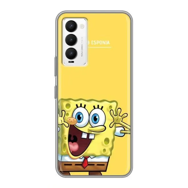 Чехол с принтом «Губка Боб» для TECNO Camon 18 / Camon 18P Чехол с принтом «Губка Боб» для TECNO Camon 18 / Camon 18P